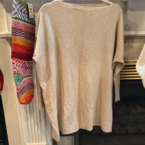 Orange brand Cream Crew Neck Sweater tunic one size